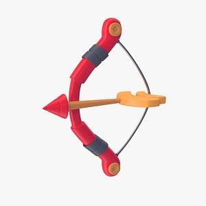 Red Bow and Arrow Stylized