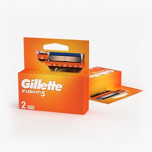Gillette Fusion 5 2pcs Package Box 2024 model