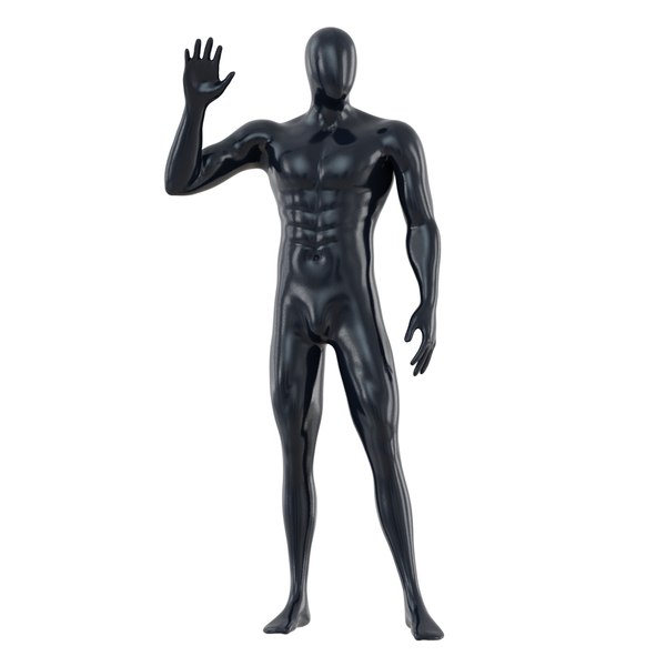man mannequin abstract 3d model