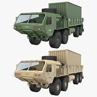 HEMTT Heavy Mobility Tactical Cargo Truck With Container