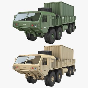 HEMTT Heavy Mobility Tactical Cargo Truck With Container