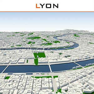 3ds max lyon cityscape