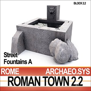 3d 3ds ancient roman town street
