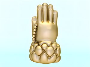 Buddha hand pendant - Buddha hand bracelet - N828408
