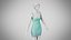 Kleid 52 Brunnenblau