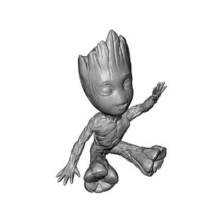 3D Groot Figure