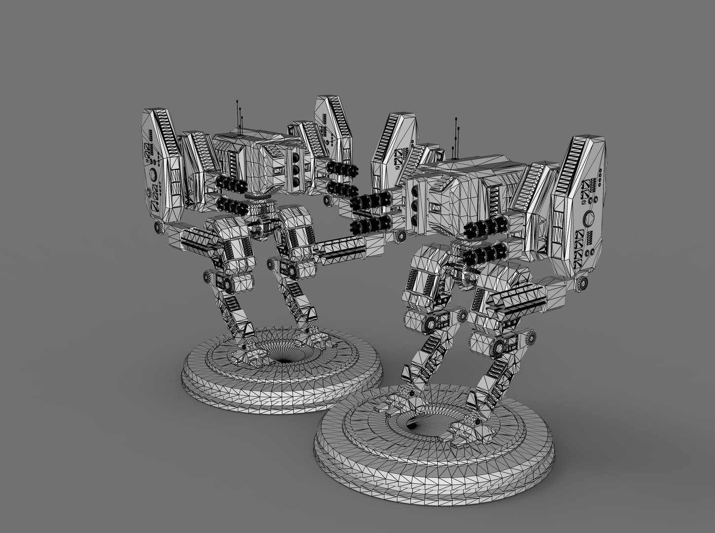 Modular Robot Four 3D model https://p.turbosquid.com/ts-thumb/SP/wWazhl/Tl/wireframe01/jpg/1764402906/1920x1080/fit_q87/76421c9c29efd1fd4f86439ebbfa52a194e3f6bc/wireframe01.jpg