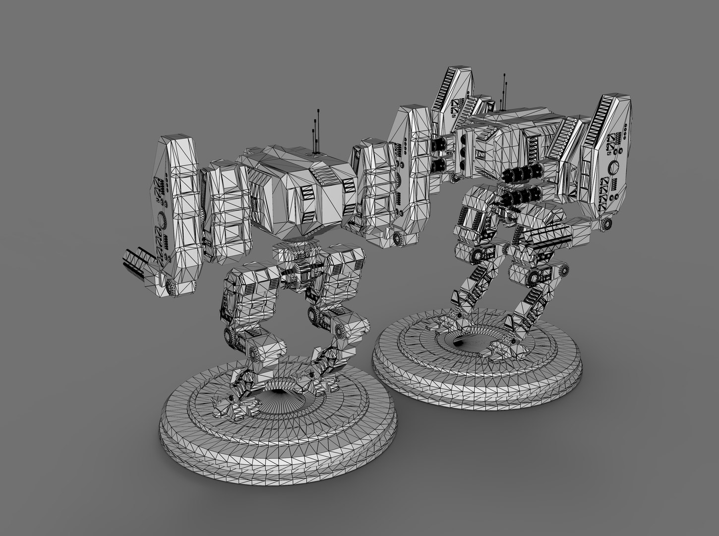 Modular Robot Four 3D model https://p.turbosquid.com/ts-thumb/SP/wWazhl/rJ/wireframe02/jpg/1764402908/1920x1080/fit_q87/d34b4dd4788de731afa7d0e9ebb6553cf34b2f20/wireframe02.jpg