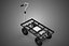 ELECTRIC FLAT BED DECK STEEL MESH GRID TROLLEY CART WAGON TRUCK