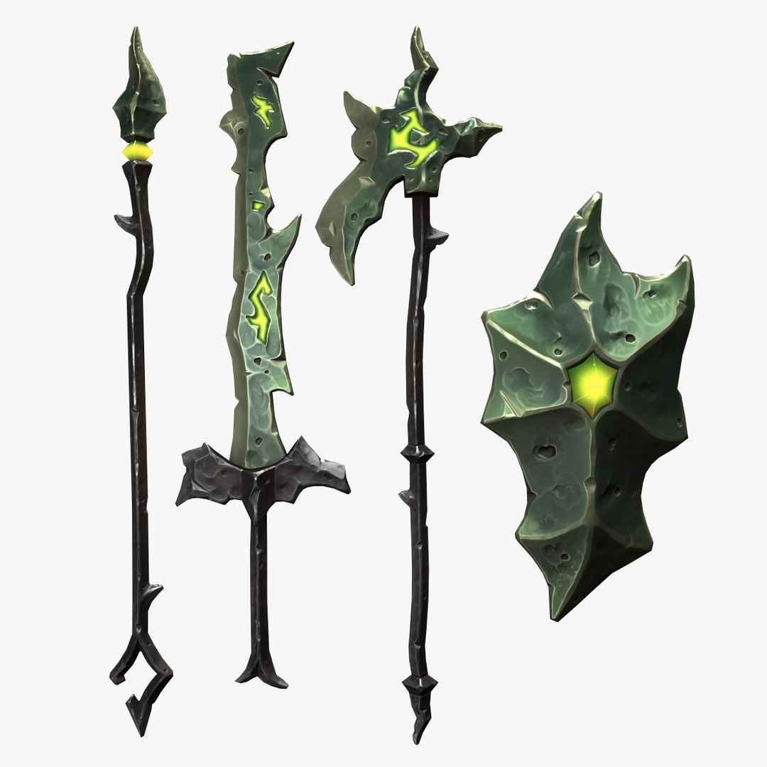 Simple Undead Weapon 3D - TurboSquid 2053216
