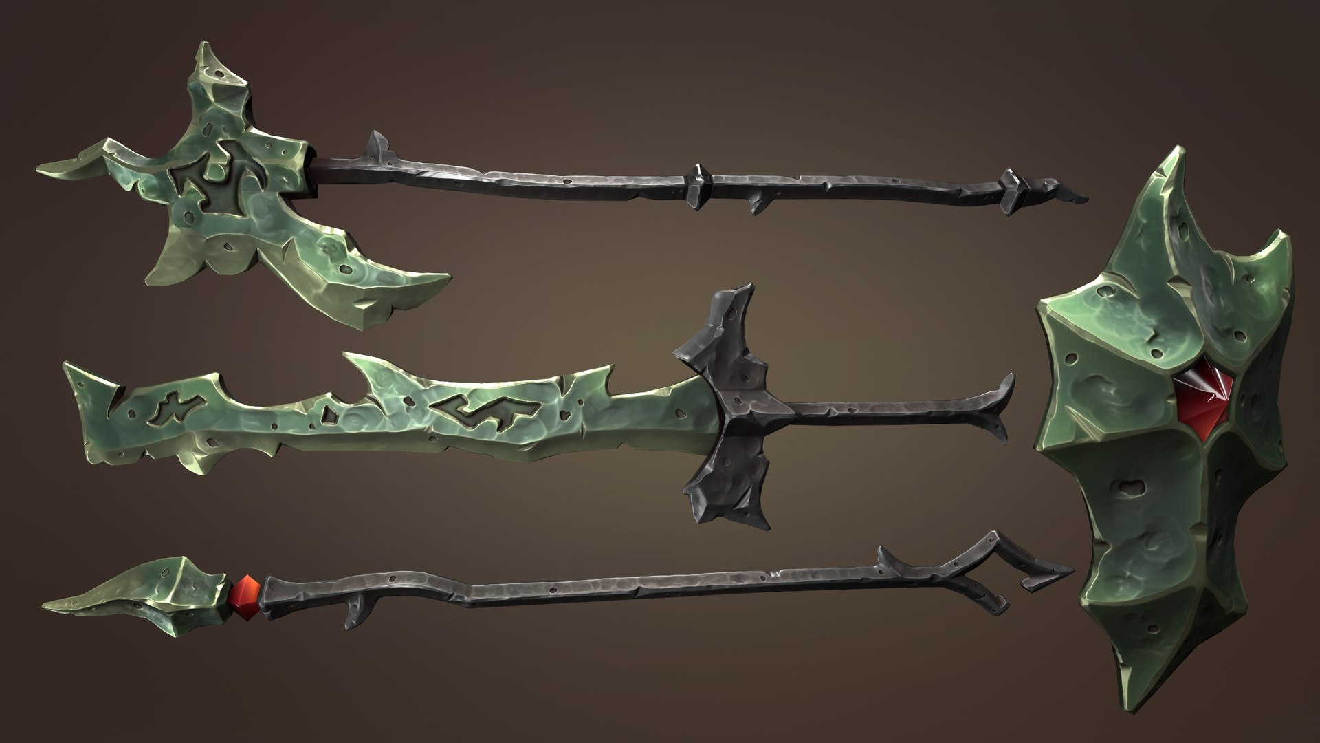 Simple Undead Weapon 3D - TurboSquid 2053216