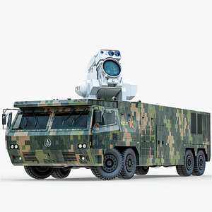 Rigged LY-1 Chinese Laser Weapon Vehicle Based PBR 3D model