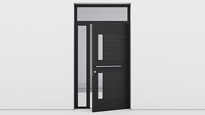 3D model Aluminium door 191