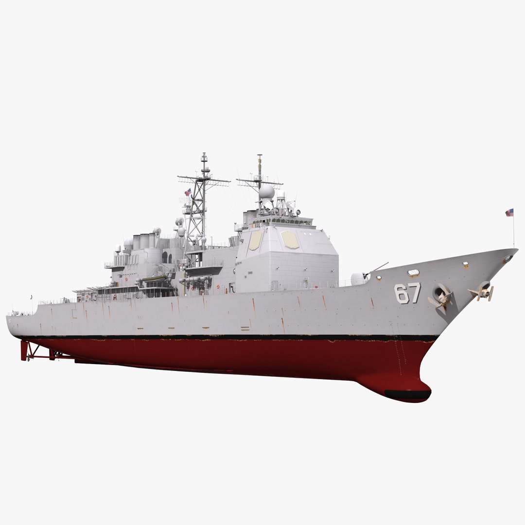 USS Shiloh CG-67 3D model preview