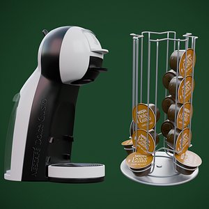 3D coffee maker capsule support model