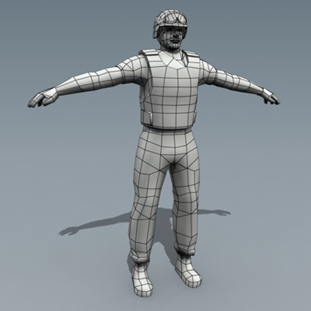 Rigged Character 3d Model
