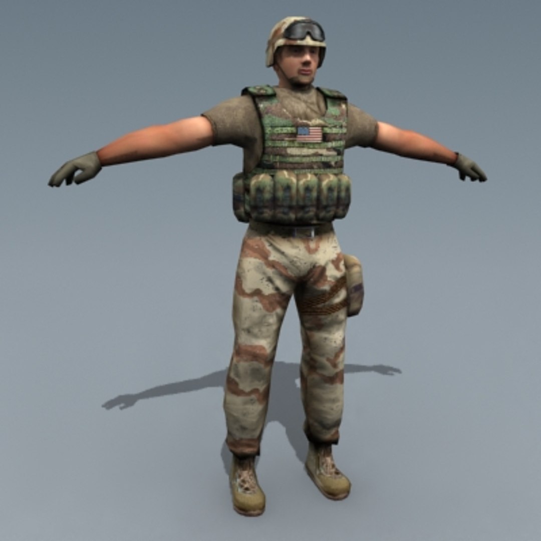 Rigged Character 3d Model