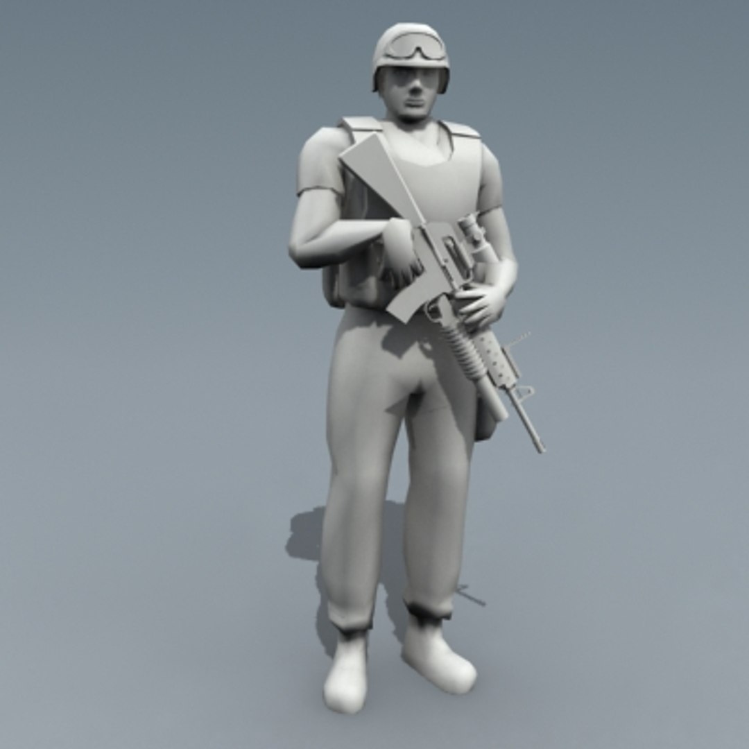 Rigged Character 3d Model
