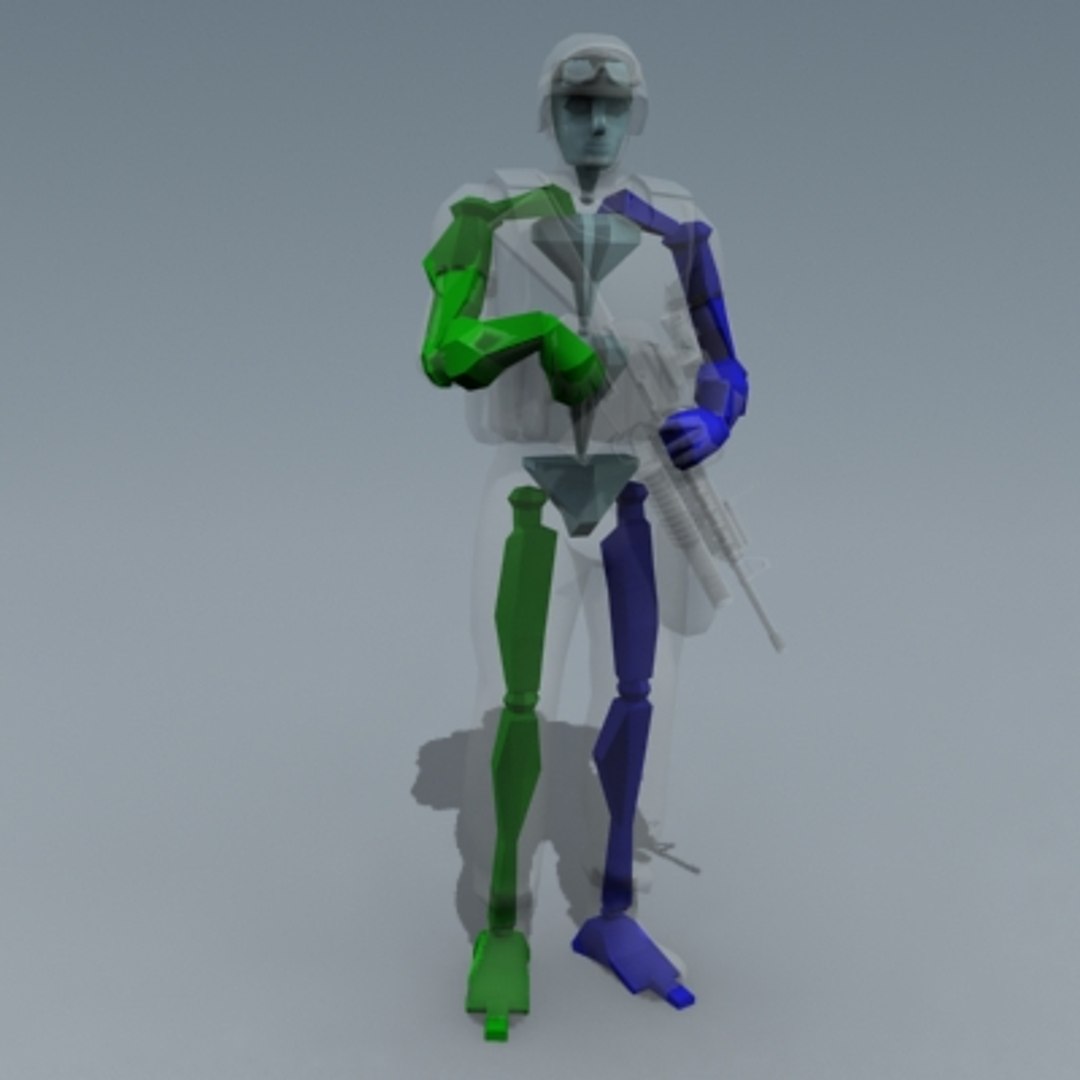 Rigged Character 3d Model