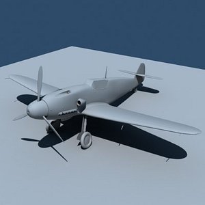 ww2 air fighter 3d model
