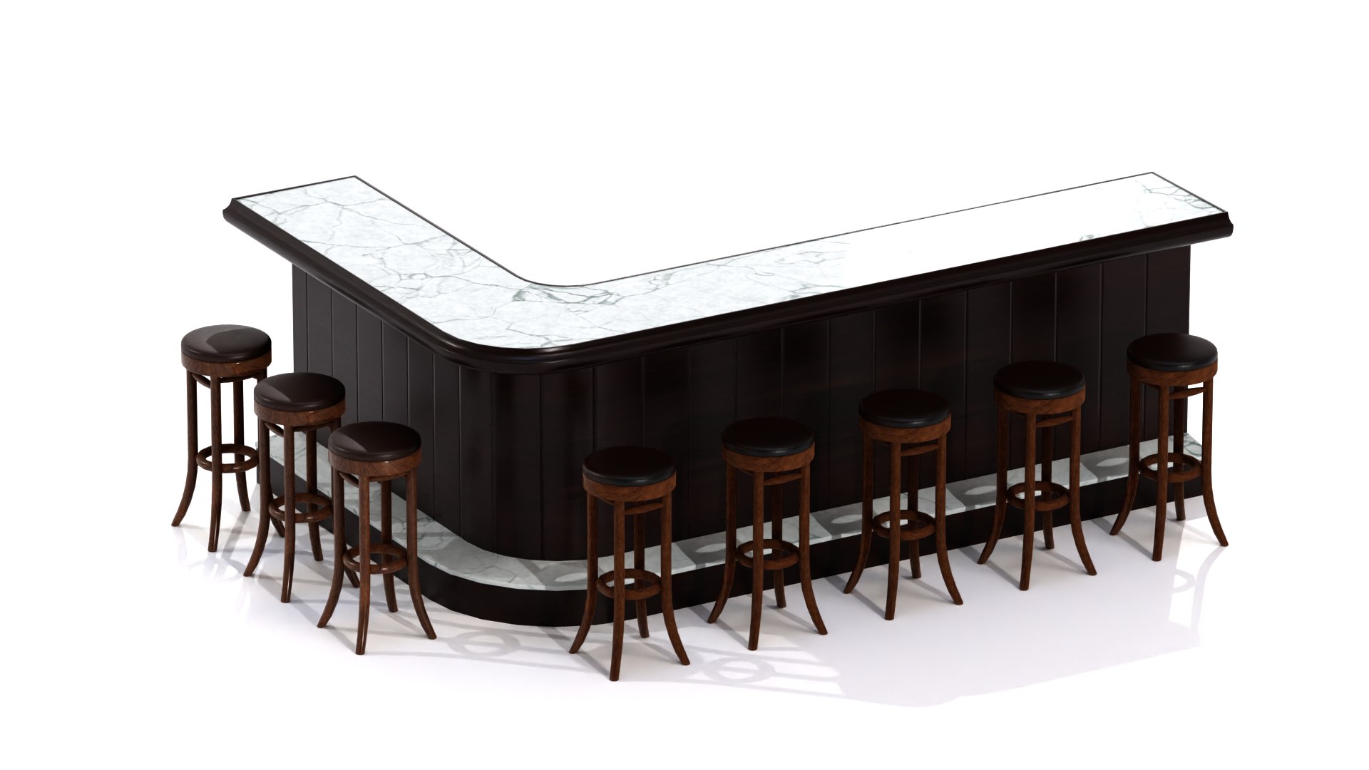 3D Furniture For Bars Model - TurboSquid 1990918