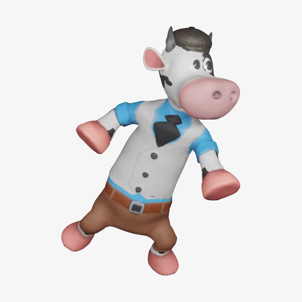 Cow cartoon funny 3D model - TurboSquid 1676570