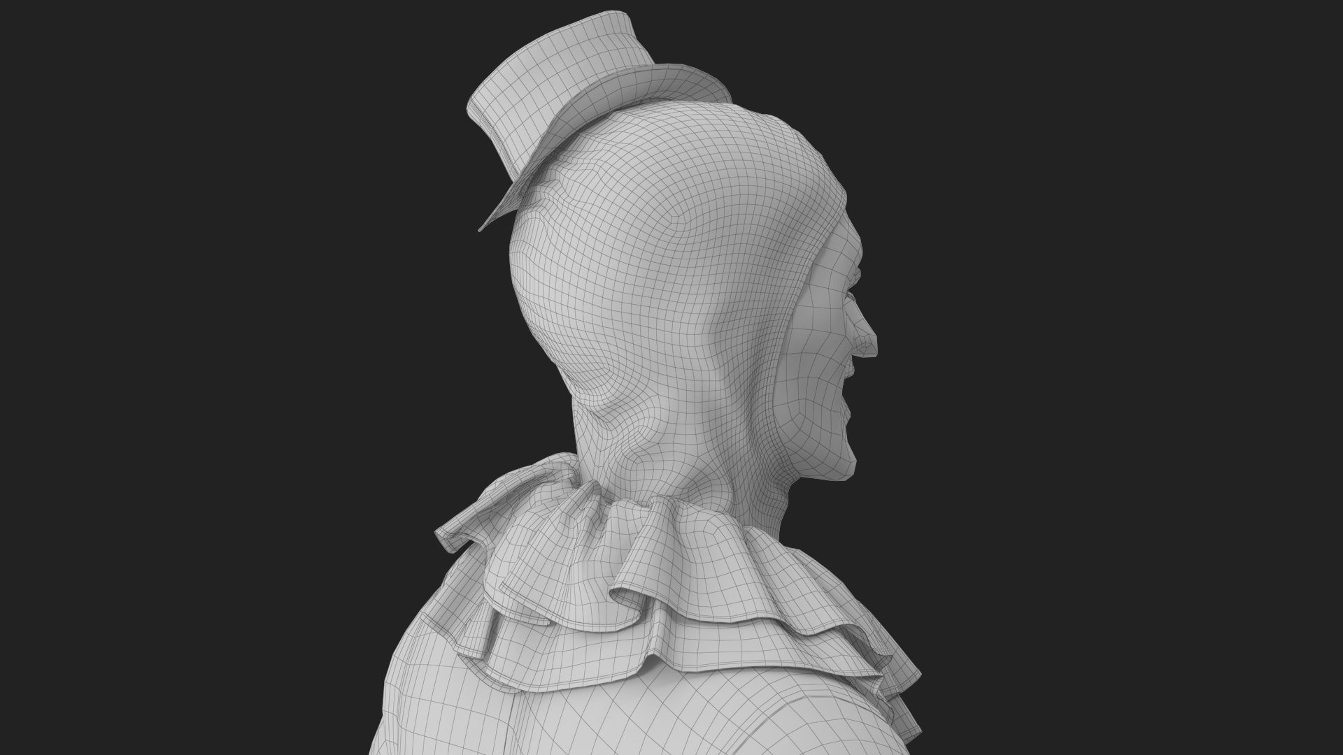 3D Clown v 7 Smiling https://p.turbosquid.com/ts-thumb/SQ/I03t1i/sm/wireframe_12/jpg/1642441357/1920x1080/fit_q87/241bc81f831c5734971a2456fbae206310d0b1b4/wireframe_12.jpg