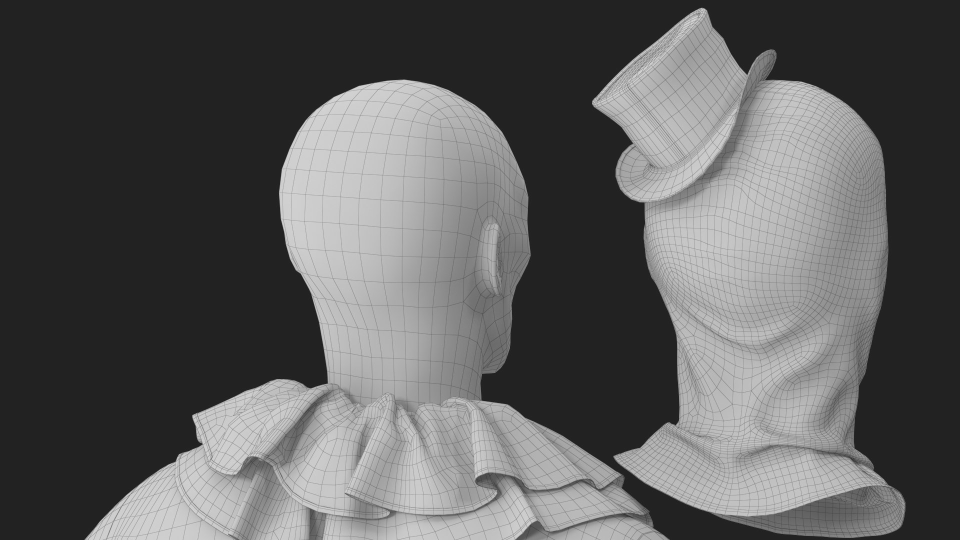 3D Clown v 7 Smiling https://p.turbosquid.com/ts-thumb/SQ/I03t1i/xv/wireframe_19/jpg/1642441423/1920x1080/fit_q87/957e1c5afc78968c0904bb25484a0ae611416e2d/wireframe_19.jpg
