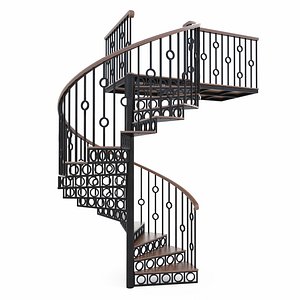 Spiral staircase 3D