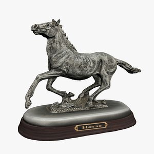 3D horse statue