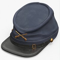 US Civil War Union Kepi Hat with Crossed Rifles Blue