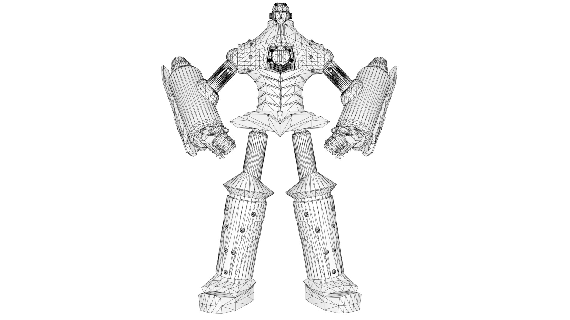 3D Big O Mecha - TurboSquid 1862113