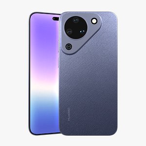 3D Huawei Pura 90 Dark Purple model