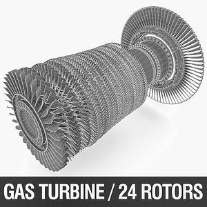 Gas Turbine Rotors 3D model