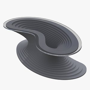 Elliptical Organic Layered Table