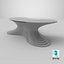 Elliptical Organic Layered Table