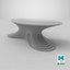 Elliptical Organic Layered Table