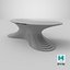 Elliptical Organic Layered Table