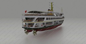 Istanbul Vapuru Steam Ferry 3D model