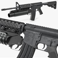 Tactical M4 with M203 Grenade Launcher