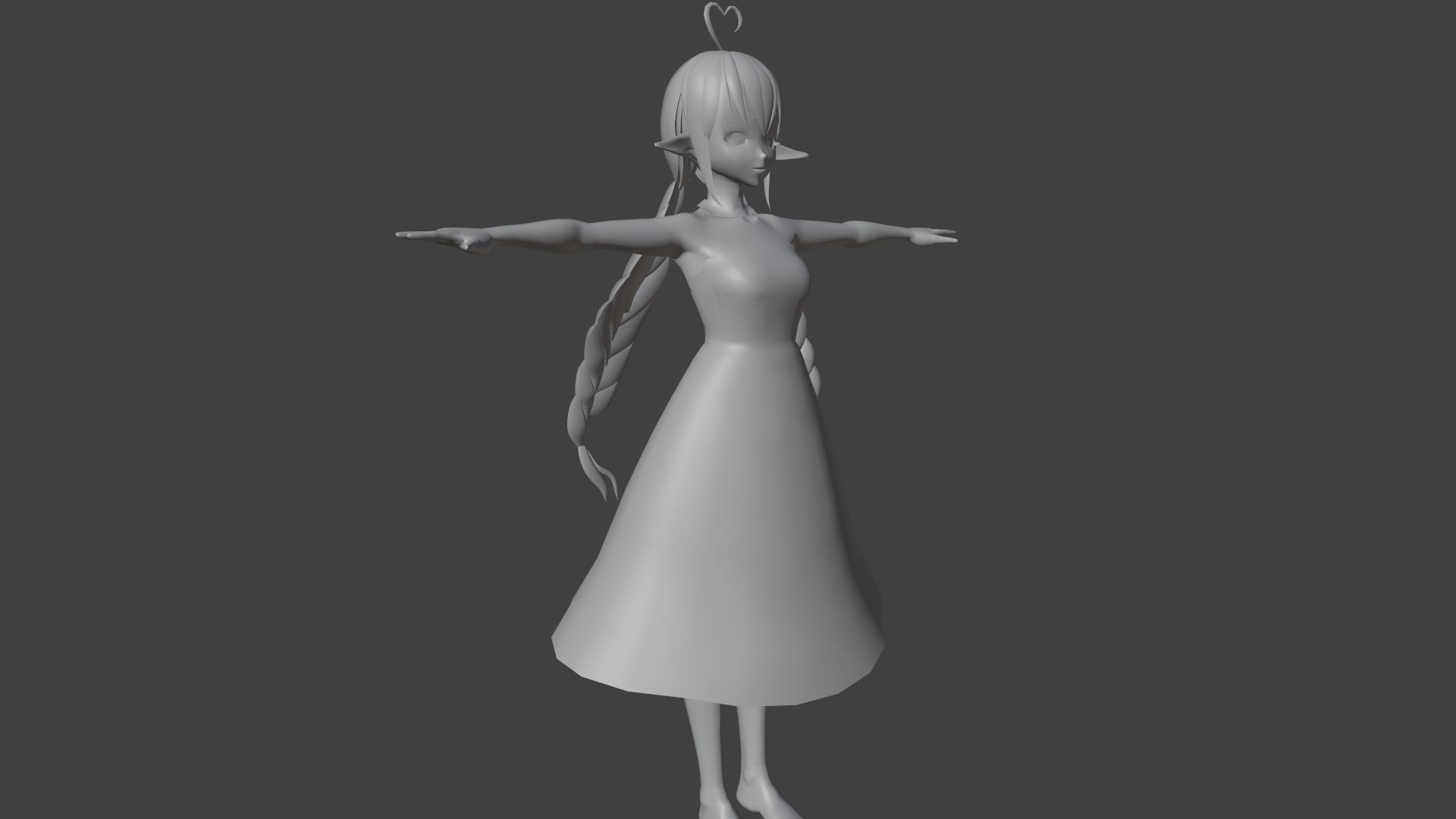 3D Game Ready Low Poly Anime Character Girl 30 Model - TurboSquid 1907595