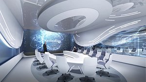 Future Exhibition Hall 3D model