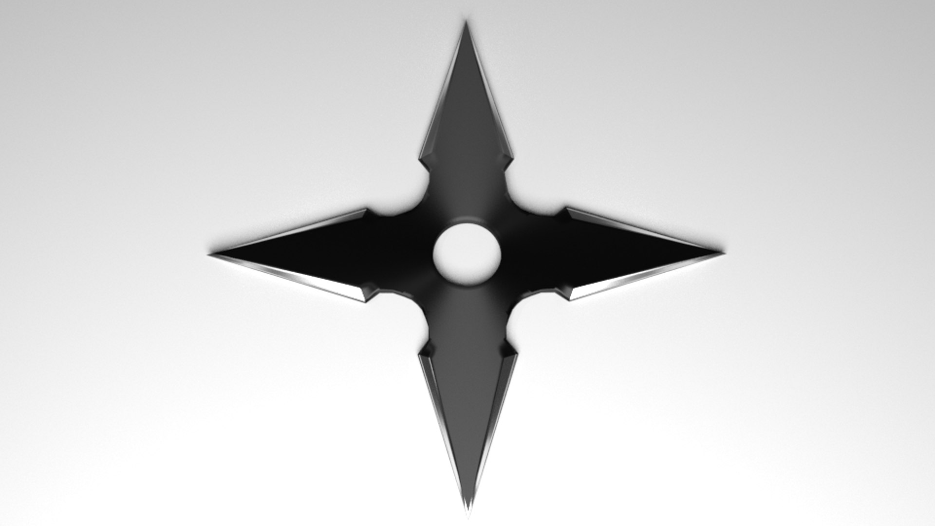 Throwing Star 4 3D Model - TurboSquid 1481643