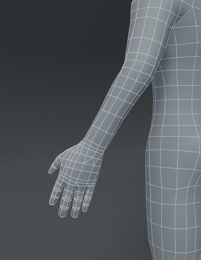 Male Body Cartoon Base Mesh 3D Model - TurboSquid 1522228