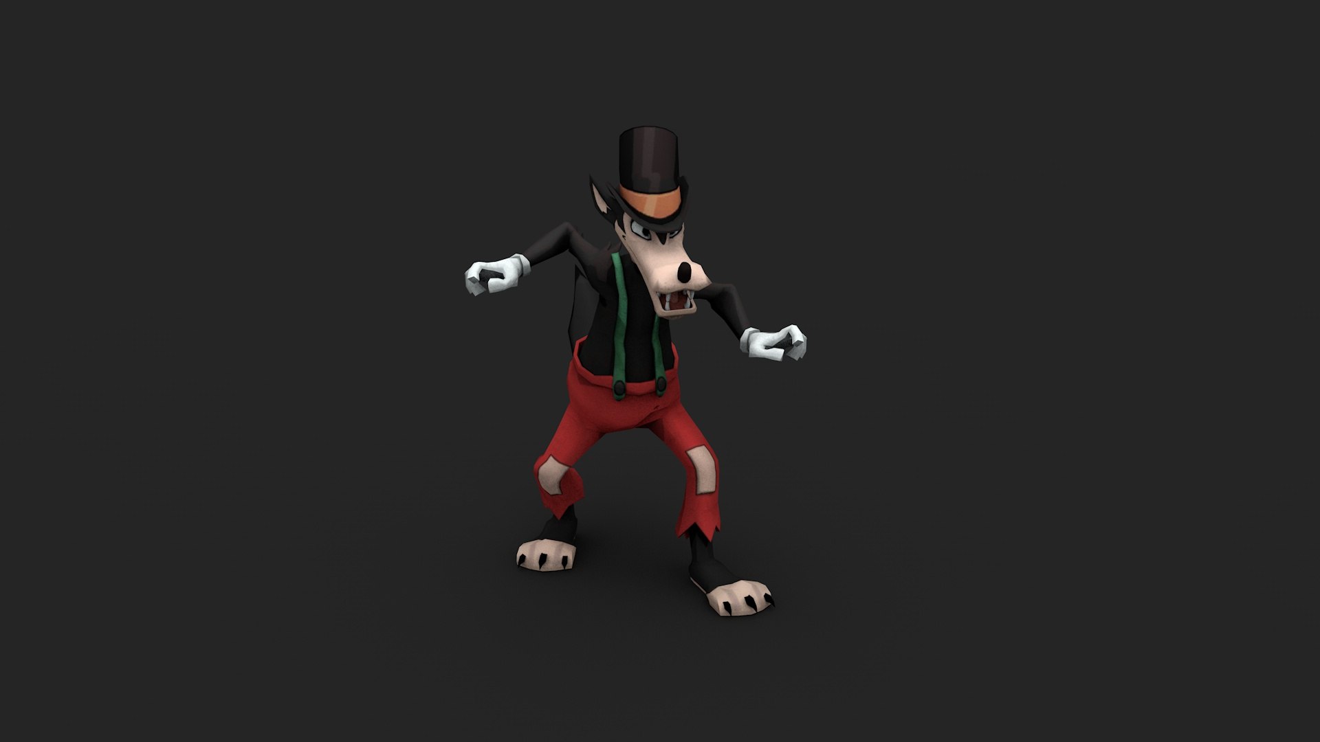 Big Bad Wolf / Death V2 T-pose Rigged - Download Free 3D model by CVRxEarth  (@CVRxEarth) [8007d7a]