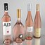Rose Wine Bottle set1