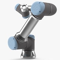 Universal Robots UR5e Industrial Robot Rigged for Modo