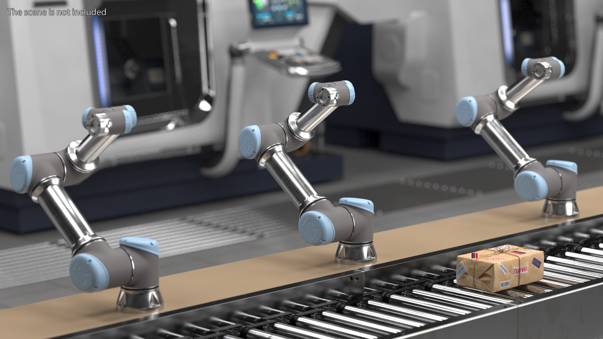 Universal Robots UR5e Industrial Robot Rigged For Modo 3D Model ...