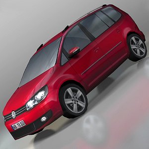 3D model Volkswagen Touran 2003 lowpoly VR / AR / low-poly