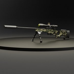 AWM Sniper Rifle 3D